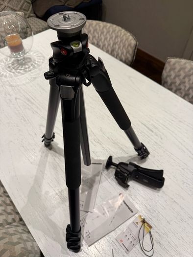Manfrotto 055XPROB high grade tripod and Manfrotto 322RC2 Heavy Duty Grip Ball head