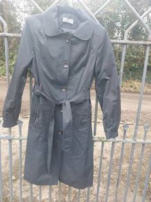 Wallis black ladies trench coat (free postage)