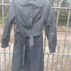 Wallis black ladies trench coat (free postage)