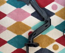 2x Desk screen arm gas lift