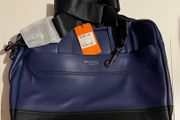 Trussardi Jeans leather business Brief Case laptop shoulder travel Bag brand new with tag