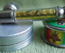 Smoke and Fly, Herb Grinder and Pipe ( 15 each)