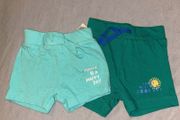 2 pair baby shorts 3-6