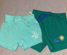 2 pair baby shorts 3-6