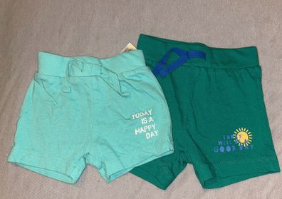 2 pair baby shorts 3-6