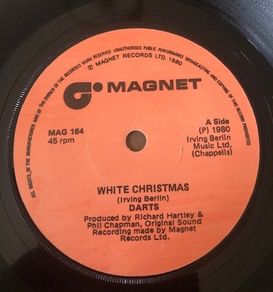 Darts White Christmas Vinyl Single Irish Pressing