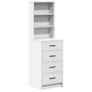 Highboard with Drawer White 40 x 41 x 135 cm Image 2