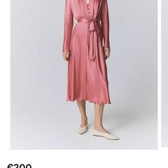 Ghost satin midi dress