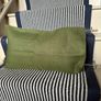 New bespoke 100% linen 50cm x 31cm cushion COVER in natural, Moss or winter white Image 10