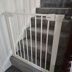Noma Flat Step Pressure Fit Stair Gate White