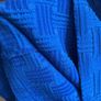 Vanilia knee length blue textured dress with long sleeves, size 38 (10-12) Image 5