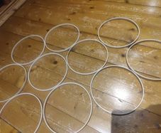 Wooden ring frame