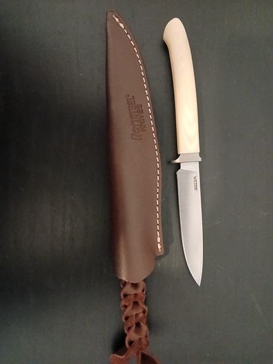 Lionsteel Ago Knife White Micarta