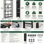 6 Tier Foldable Metal Storage Shelving Unit Black Heavy Duty Rack with Wheels No Assembly Required Image 3