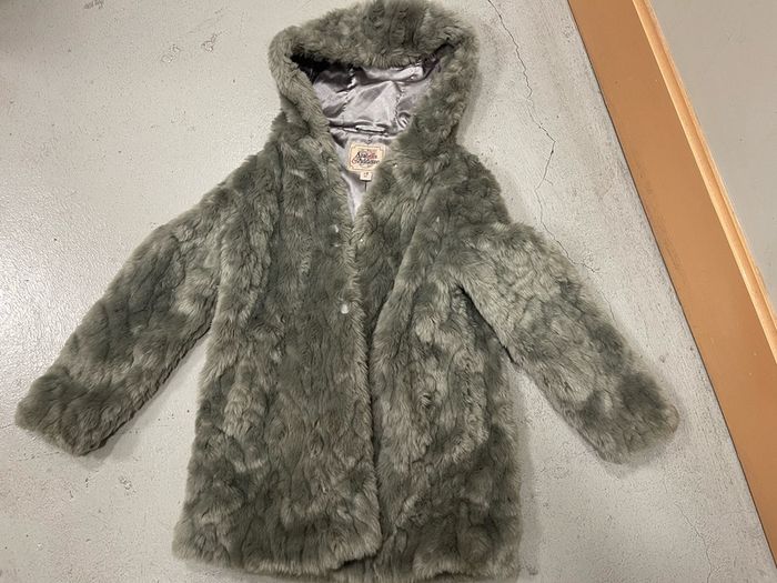 faux fur girls jacket