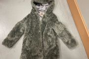 faux fur girls jacket