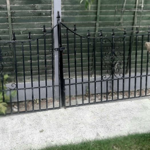 Black Heavy Wrought Iron Gates