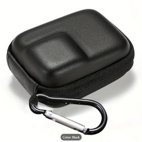 Portable Mini Sport Action Camera Case for GoPro Hero 11 10 9 Black Half Wrapped Shell with Carabiner Clip