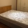 Bed Set with Wooden Headboard & Mattress Image 3