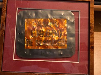 Gigantic Casino 100.000 De Deauville Plaque # 147 - Framed