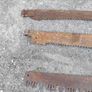Three vintage crosscut saw blades, Image 6