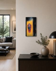 Derek Menary. Original Acrylic & Gesso on Board. Vessel Series, Unframed