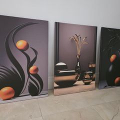 3 canvas 46x66cm each