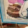Vintage Wool Needlepoint Brother & Sister Wall Art Framed Textile Decor Image 6