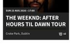 Weeknd tickets x 2