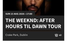 Weeknd tickets x 2