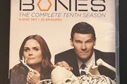 Bones Season 10. DVD Television Series. Starring Emily Deschanel and David Boreanaz.