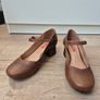 Tan Mary Jane leather shoes Image 2
