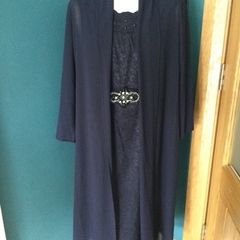 Navy Two Piece Dress and Jacket