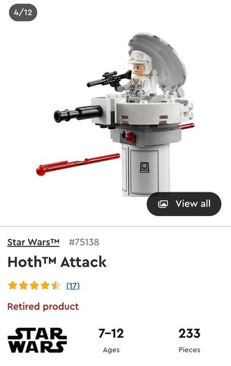 90 Euro Each!! - Lego Star Wars - Retired Sets