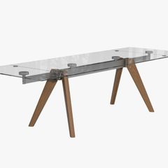 Boconcept Monza Glass Extendable Dining Table