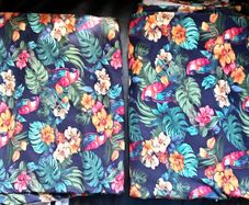 Two Pieces Floral/Bird Stretchy Fabric