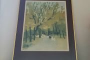 Mid-century framed gallery print