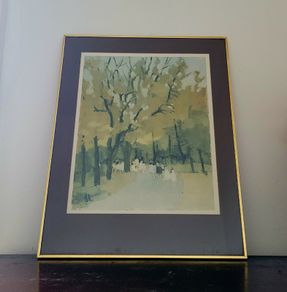 Mid-century framed gallery print