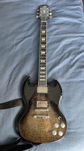 Epiphone SG Modern Figured Trans Black Fade - Electric Guitar