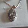 silver chain and locket Image 5