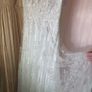 French Inspired V Neck Lace Embroidered A Line Bridal Gown Image 3