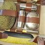 Beautiful Old Men's Travel Grooming Kit, likely from the 1940s in Original Case Postage Available or Collection Image 3