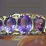 9 ct gold beautiful Amethyst ring Image 3