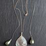 Silver chain & mother pearl necklace Image 6
