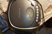 Logik CD Stereo With Cassette, Model LCCSTR10, in good condition, Radio and CD work fine, Tape play button not staying engaged, Forward and rewind work
