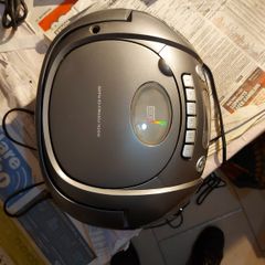 Logik CD Stereo With Cassette, Model LCCSTR10, in good condition, Radio and CD work fine, Tape play button not staying engaged, Forward and rewind work
