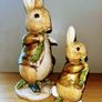 Pair of Beatrix Potter rabbits by Border Fine Arts 2002 Image 2