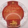Vintage Chinese fabric in a glass plate Image 3