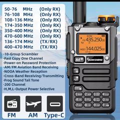 UV K5 (8) Walkie Talkie Portable Am Fm Two Way Radio Commutator Station Amateur Ham Wireless Set Long Range Receiver