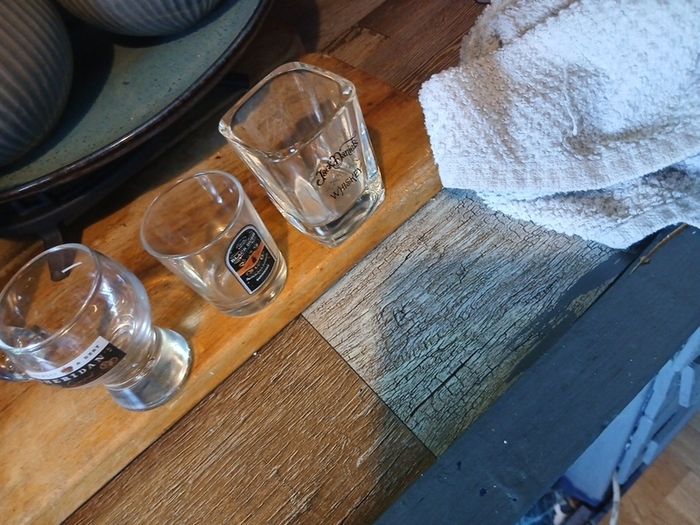 3 shot glasses